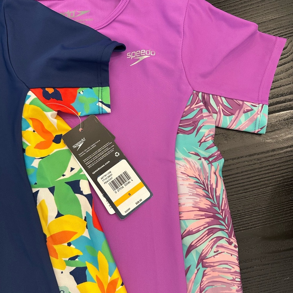Speedo Girls Rashguards New Set Small - Picture 2 of 4
